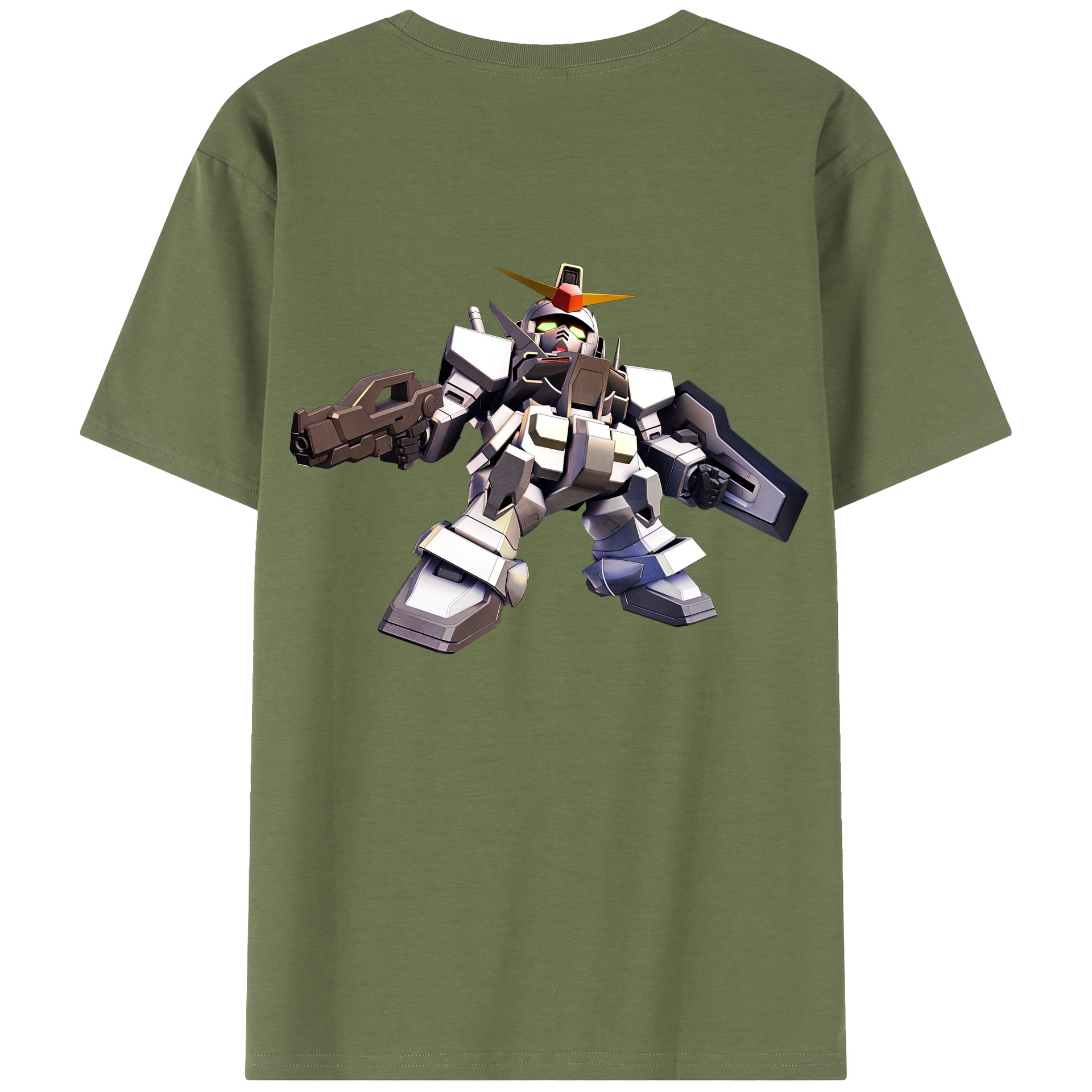 （画像用） 機動戦士ガンダム Mobile Suit Gundam 綿100％半袖Tシャツ（背面プリント）
